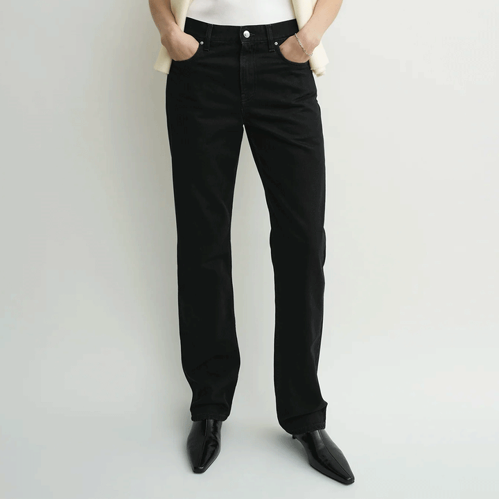 Low straight denim
