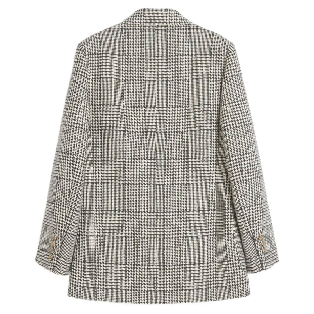 Valentino - チェック バージンウール ツイード ブレザー