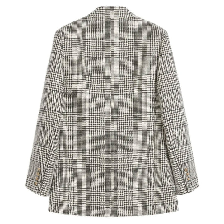 Valentino - チェック バージンウール ツイード ブレザー