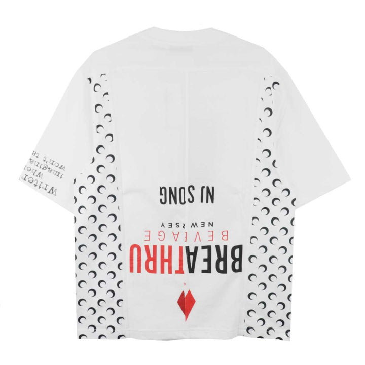Marine Serre - Upcycled jersey crewneck t-shirt