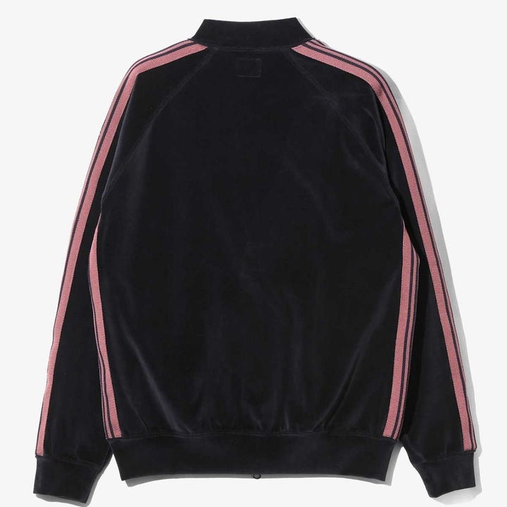 Rib Collar Track Jacket - C/PE Velour