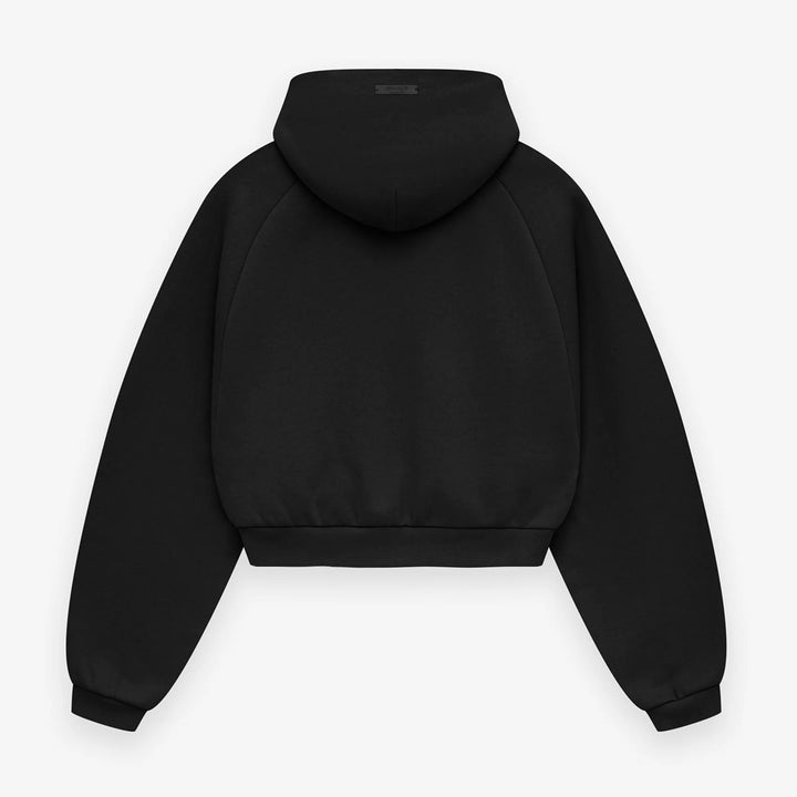 Womens Fleece Cropped Hoodie