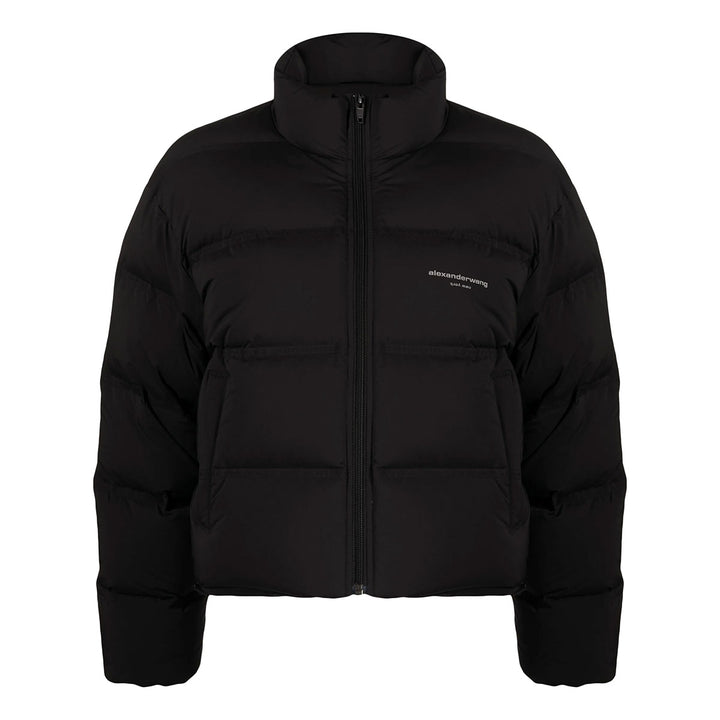 Alexander Wang - フェザー＆ダウン クロップド チャネルパファーコート