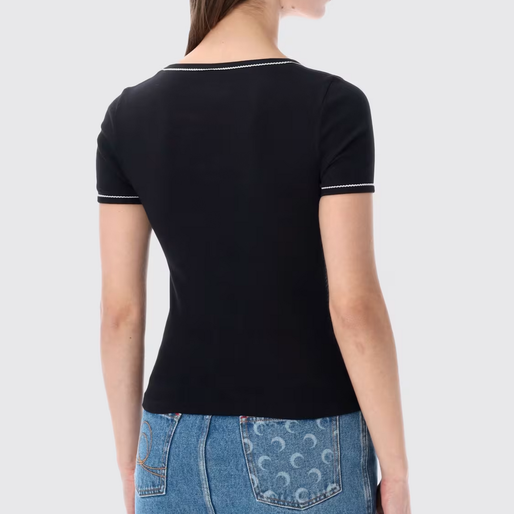 Marine Serre - Squareneck T-Shirt