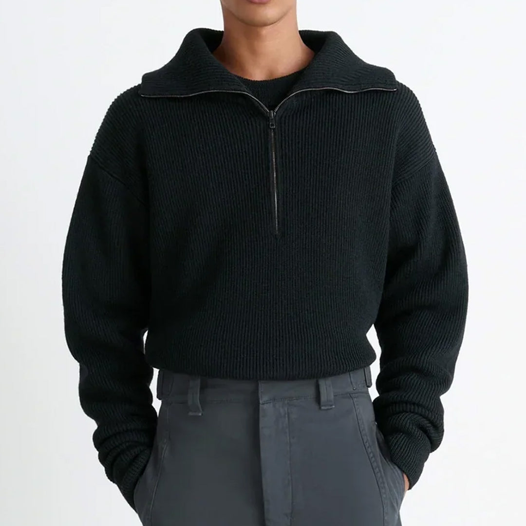 LEMAIRE - HALF ZIP SWEATER