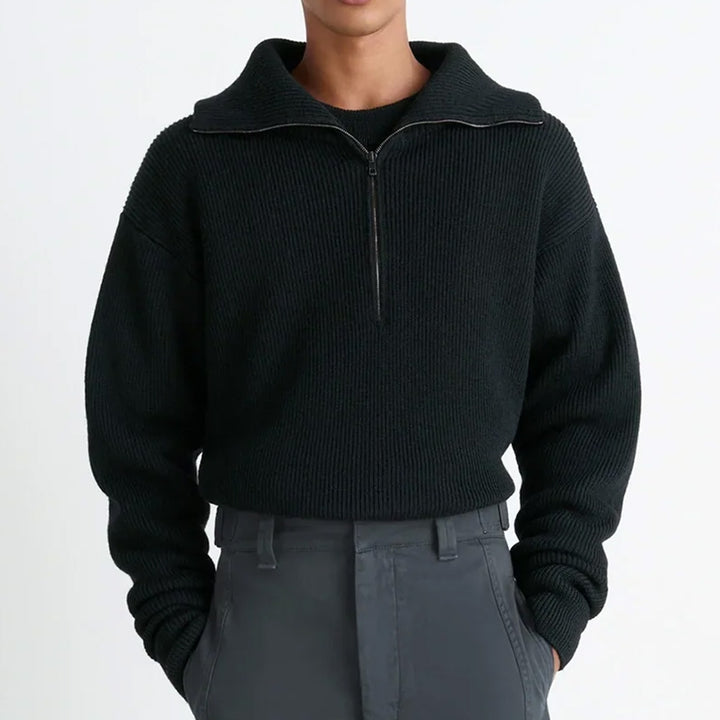 LEMAIRE - HALF ZIP SWEATER