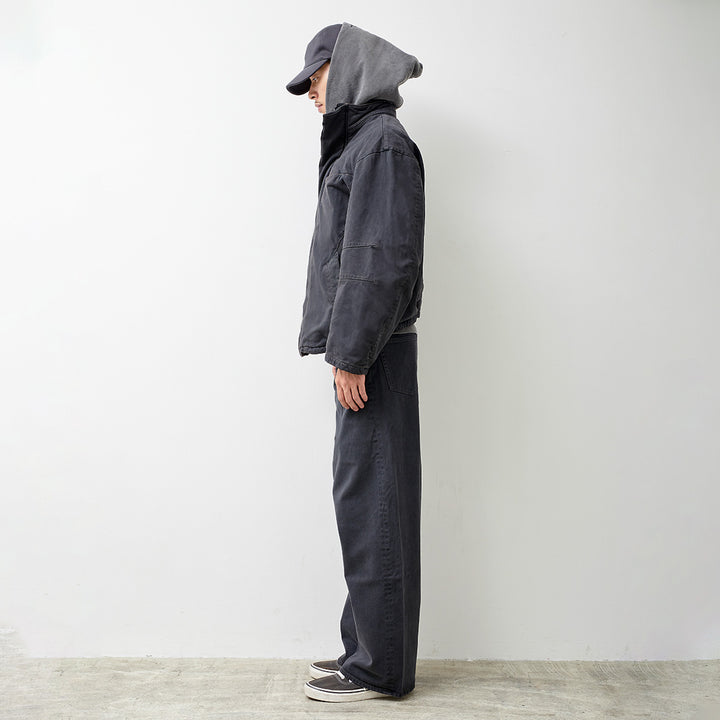 RIDLEY CURVED DENIM AFFIX PARKA