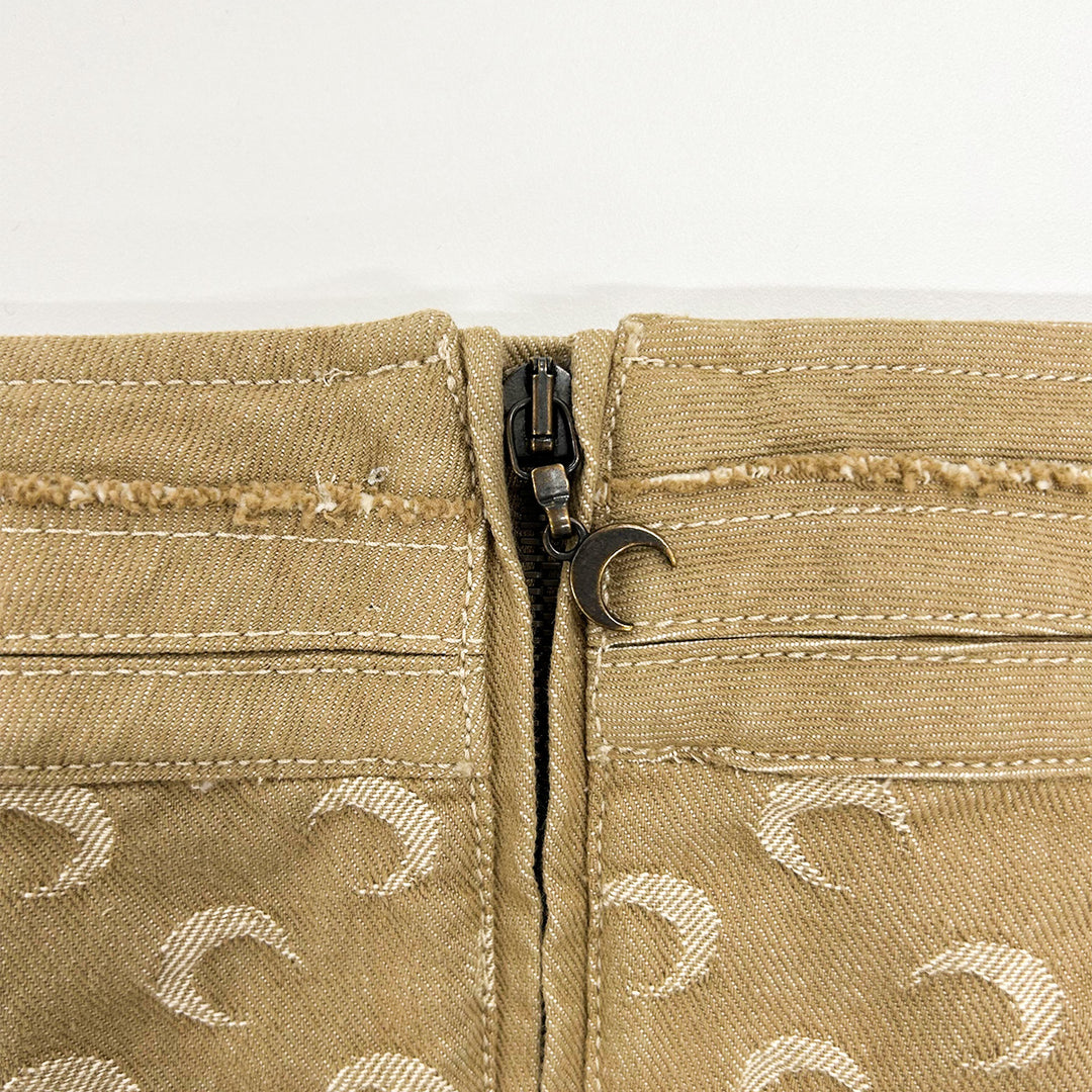 Moon-Jacquard Mini Skirt