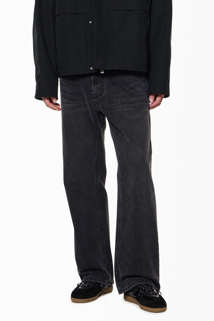 Black Slim Bootcut Denim Pants