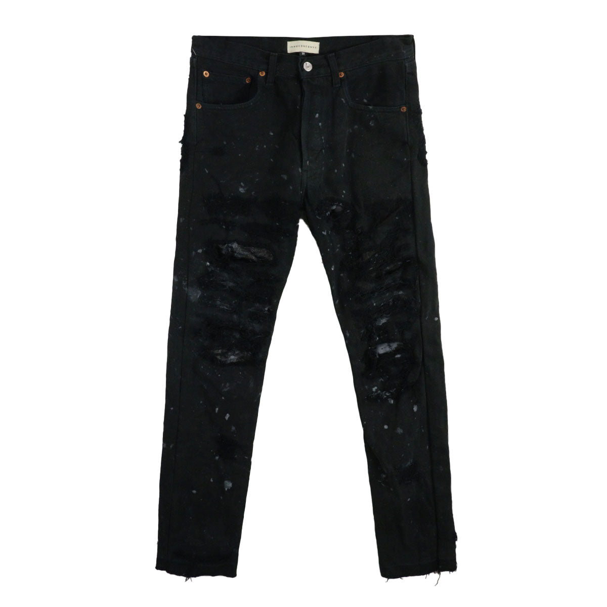 DESTROY LEATHER DENIM PANTS 30C – Why are you here?