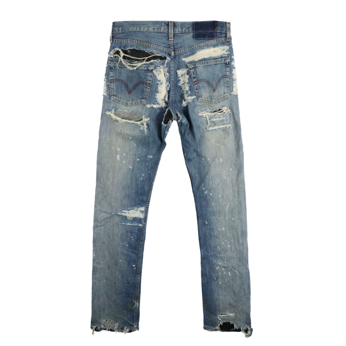 DESTROY LEATHER DENIM PANTS 30A | Why are you here?
