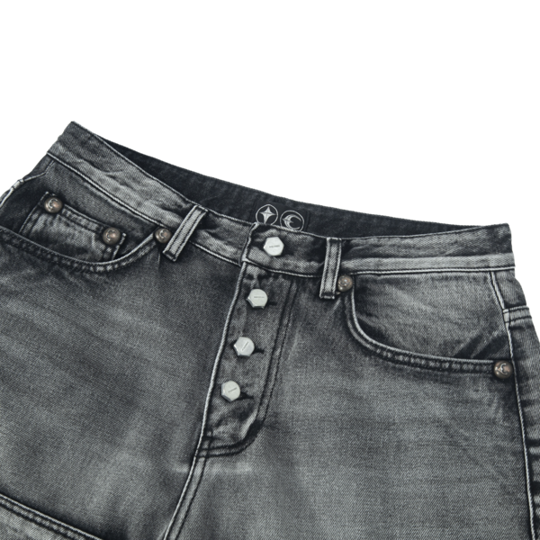 Double Knee Denim Short - THUG CLUB