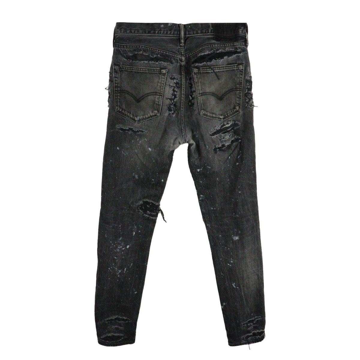 innocence ny destroy leather denim pants
