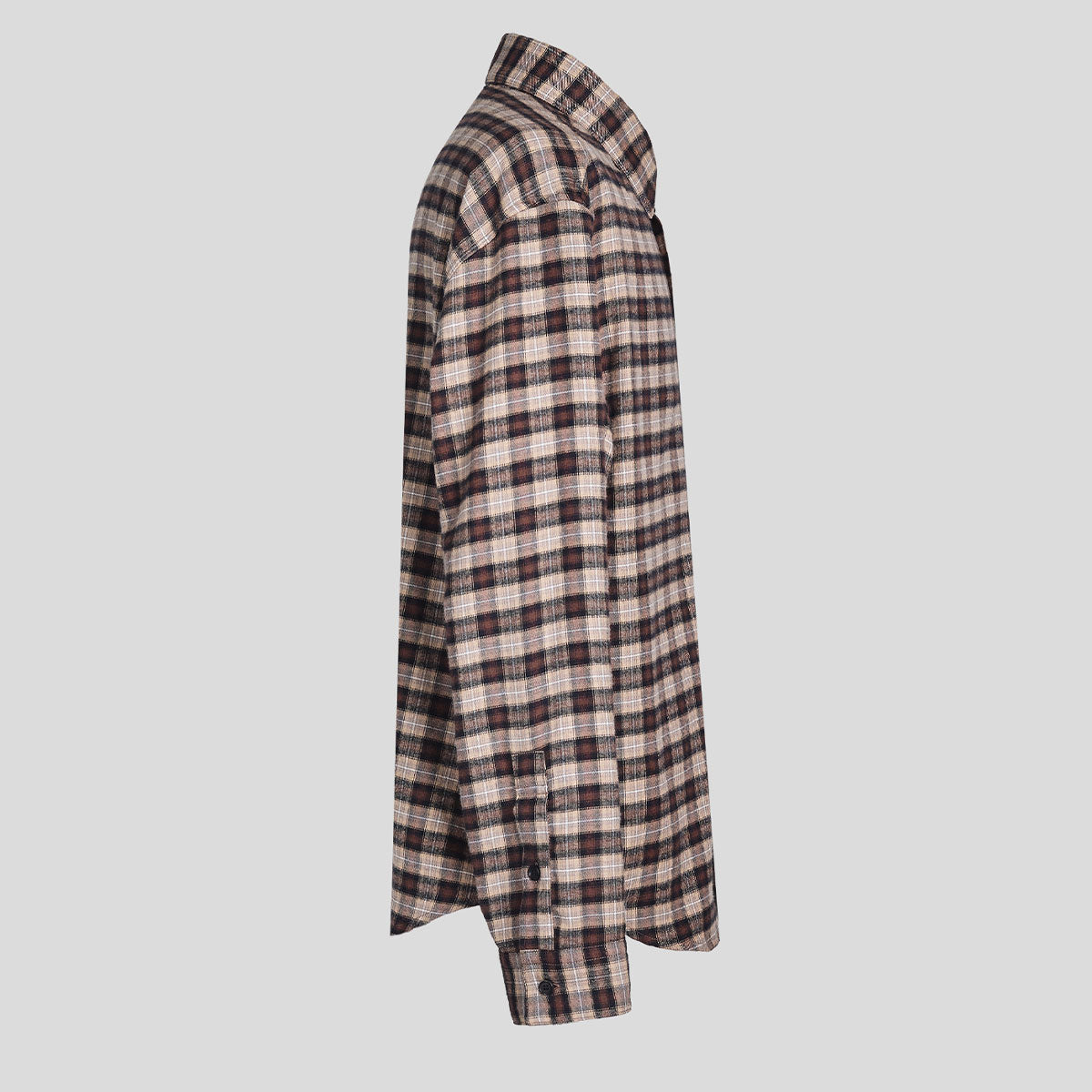 ROSS CHECK FLANNEL IN CASHMERE & COTTON – VUJA DÉ