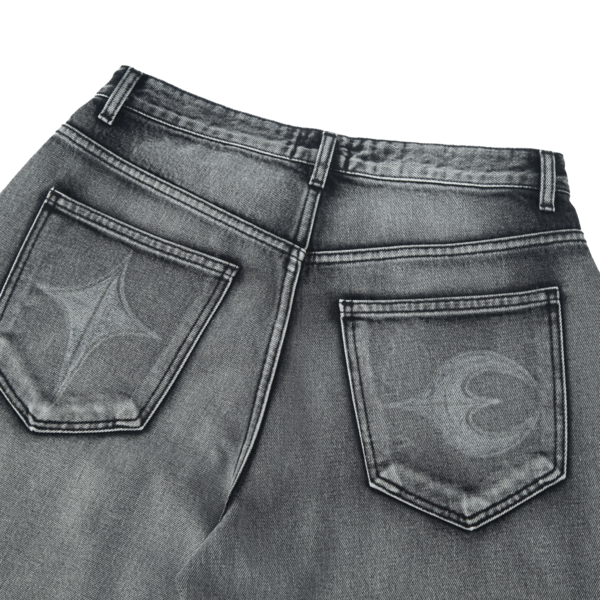 Double Knee Denim Short - THUG CLUB