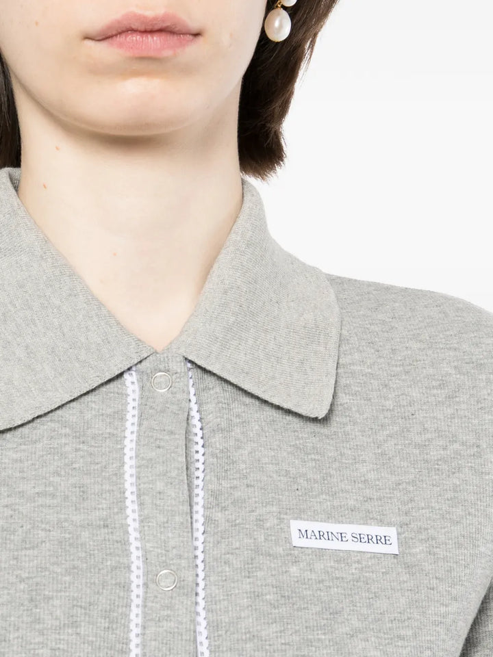 Light Ribbed Jersey Polo T-Shirt
