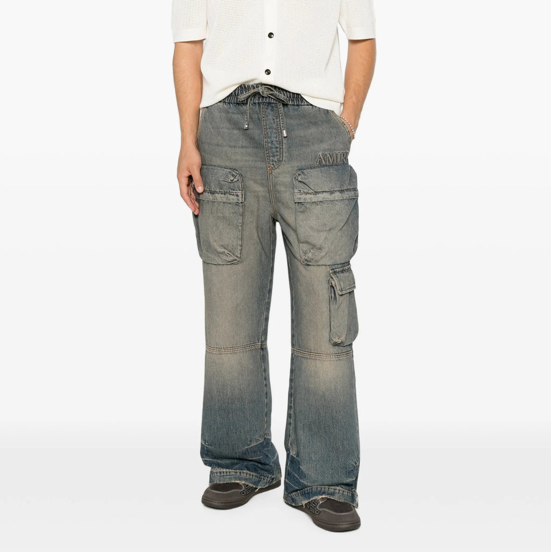 DRAWSTRING BAGGY CARGO JEAN