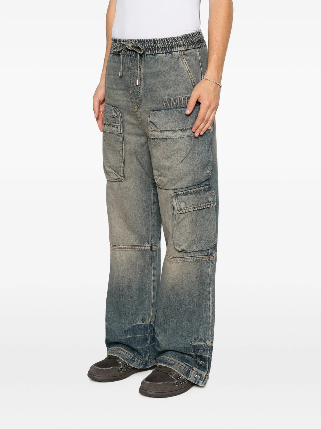 DRAWSTRING BAGGY CARGO JEAN