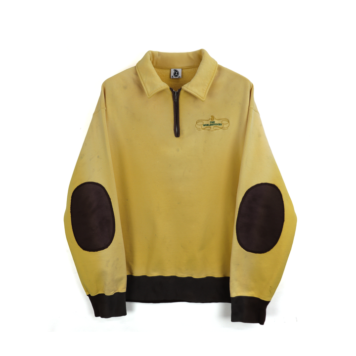 THE WORLD IS YOURS - Embroidery Harf zip trainer