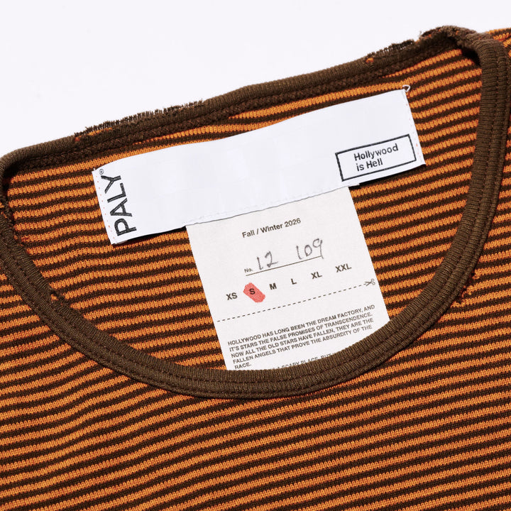 CONSEQUENCE STRIPED L/S KNITTED TEE
