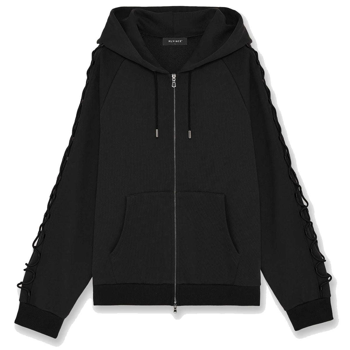 ZIP-UP DRESS SLEEVE HOODY