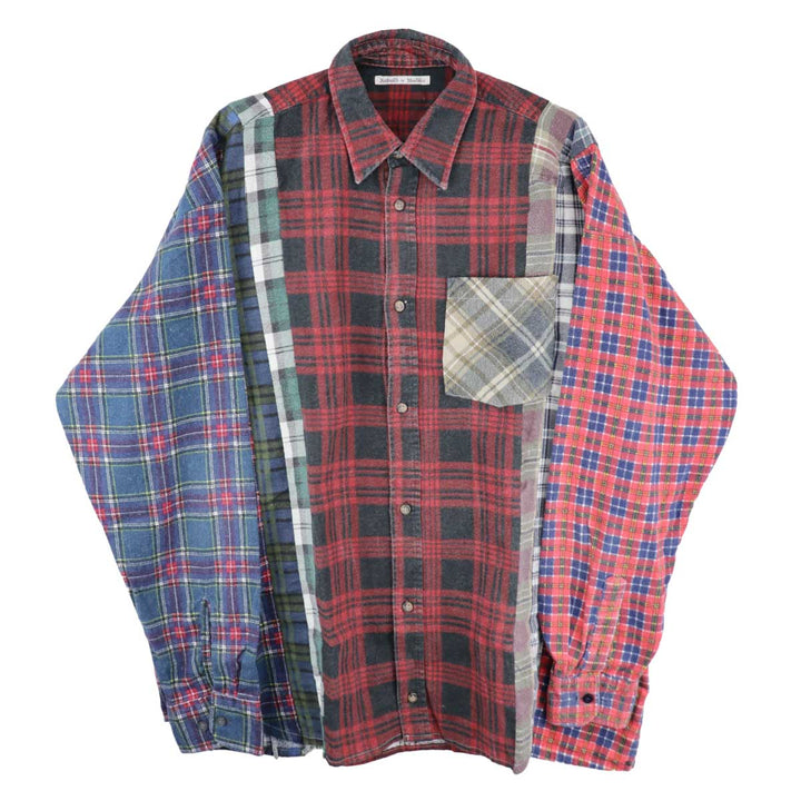 Needles - Flannel Shirt -> 7 Cuts Wide Shirt(B)
