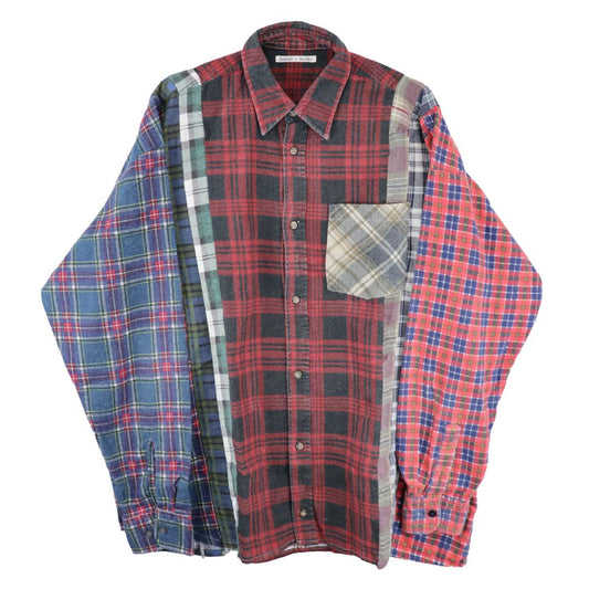 Needles - Flannel Shirt -> 7 Cuts Wide Shirt(B)