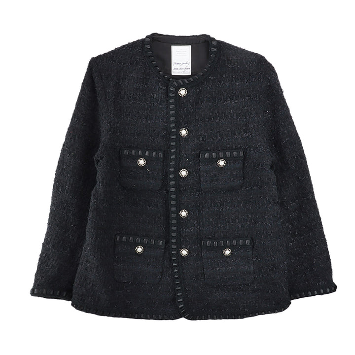 TWEED JKT PEARL_BLK