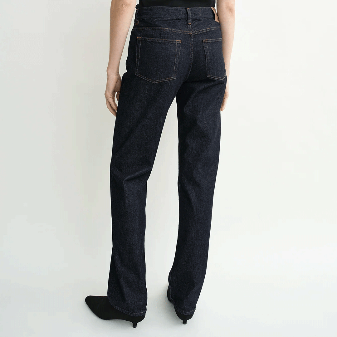 Low straight denim