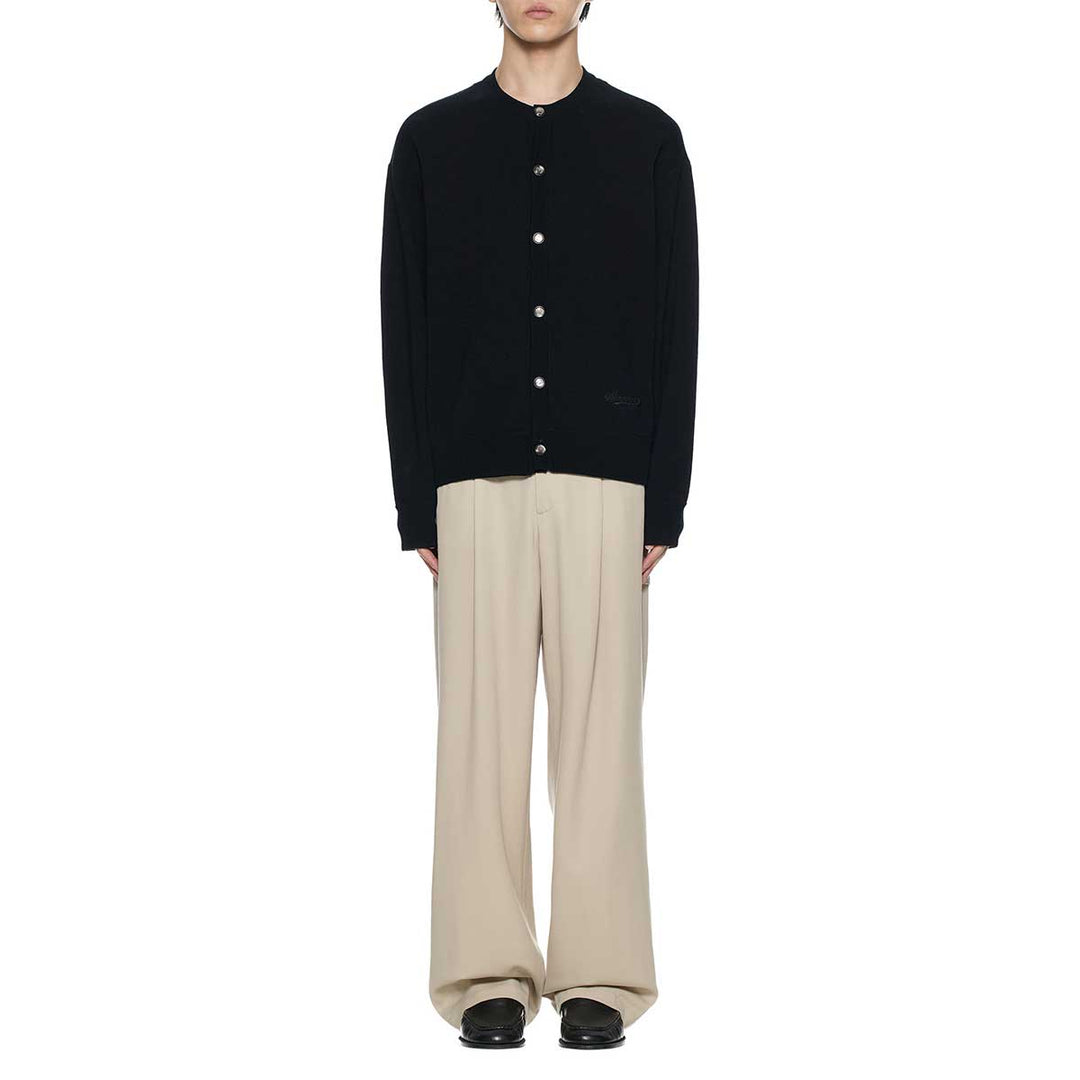 WOOYOUNGMI - Round Neck Wool Cardigan