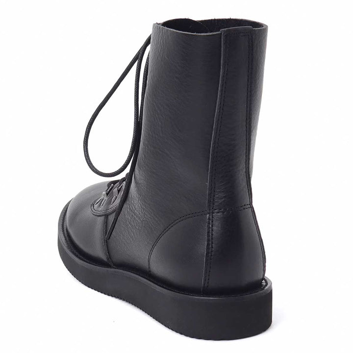 SOFT SHRINK LEATHER MILITARY BOOTS