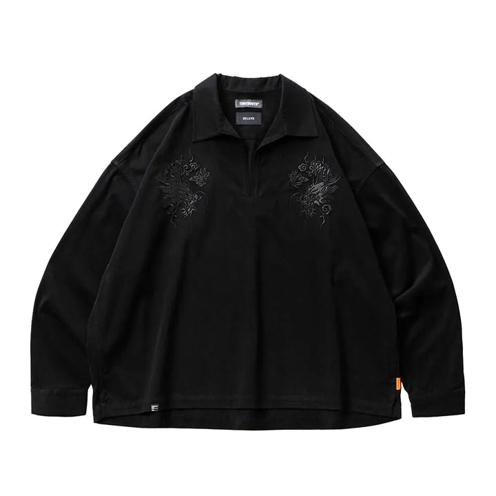 FLANNEL SKIPPER SHIRT - TIGHTBOOTH x DELUXE