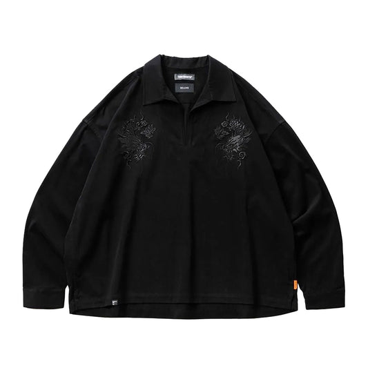 FLANNEL SKIPPER SHIRT - TIGHTBOOTH x DELUXE