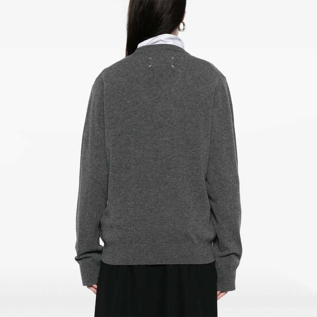 Maison Margiela(メゾン マルジェラ) | バージンウール Vネックセーター