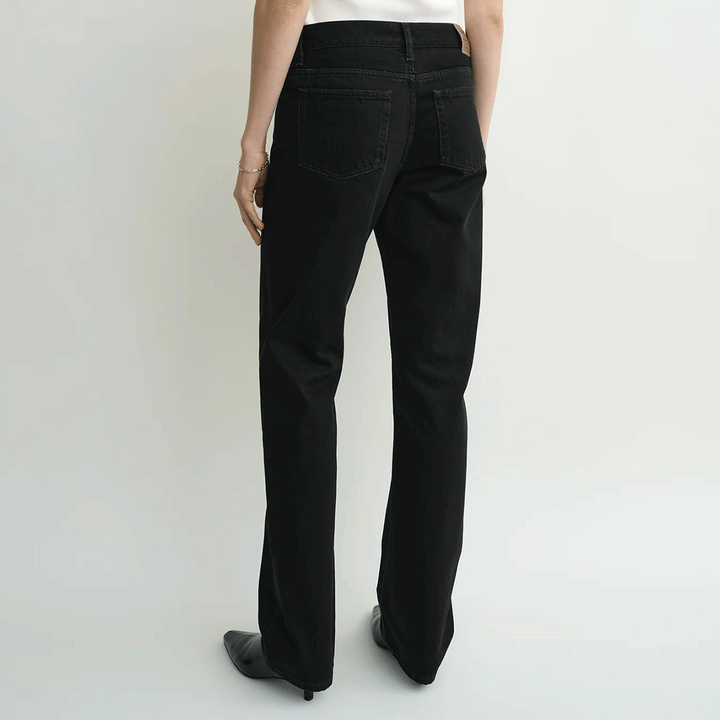 Low straight denim