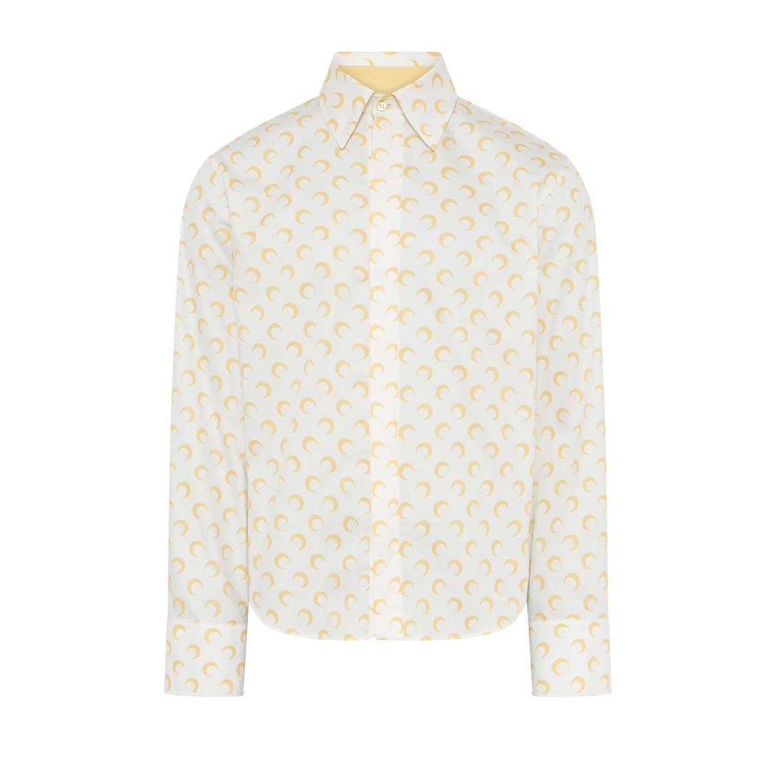 Marine Serre - Poplin all over moon prinrted ls shirt