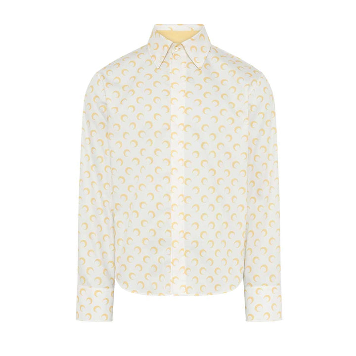 Marine Serre - Poplin all over moon prinrted ls shirt