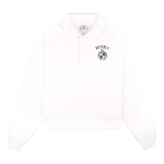 Sporty and Rich - Beverly Hills Crest Soft Polo Sweatshirt