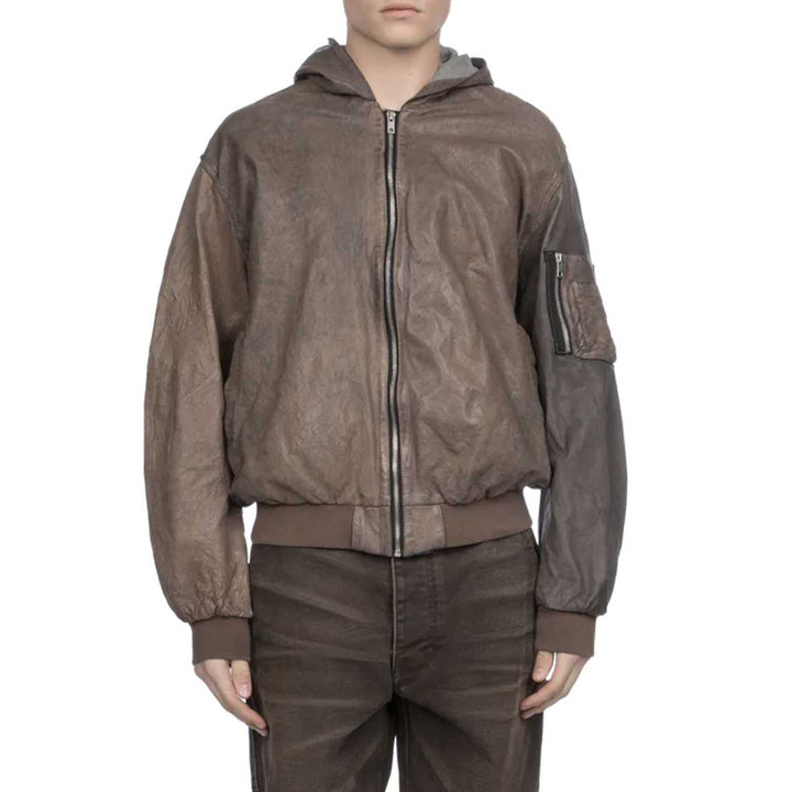 ALEXANDER DIGENOVA - LEATHER BOMBER JACKET