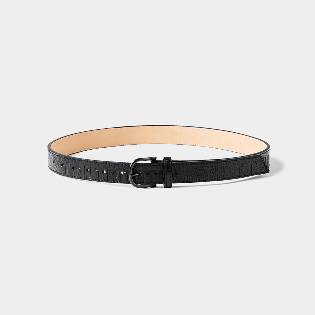 LEATHER LOGO BELT | Why are you here?