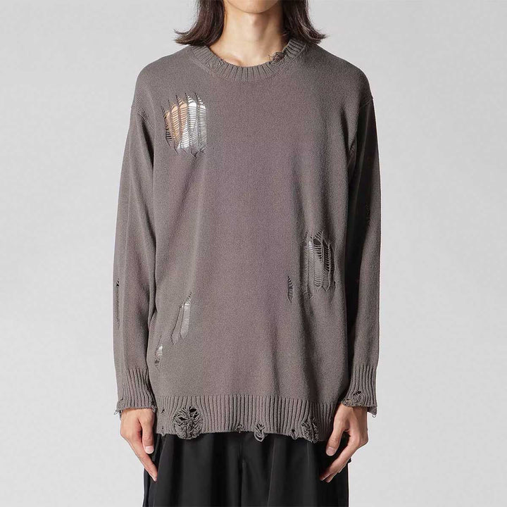 7G 1PLY PLAIN STITCH DROP NEEDLE ROUND NECK DAMAGED PO