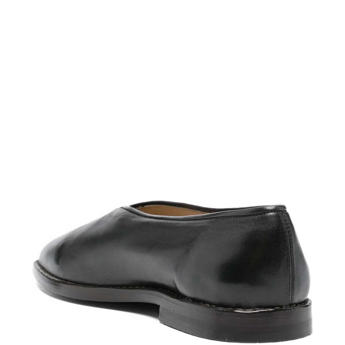 LEMAIRE(ルメール) | レザーのフラットパイピングスリッパ