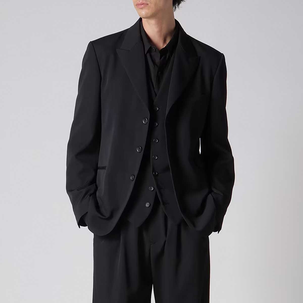 Y's for men（ワイズフォーメン）| WOOL GABARDINE PEACKED LAPEL 2