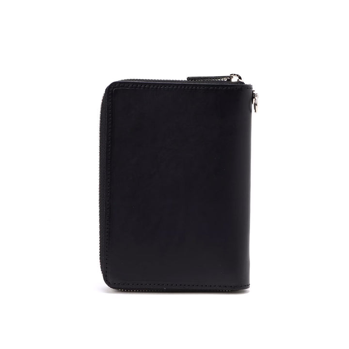 OIL COW LEATHER ZIPPER CARD CASE