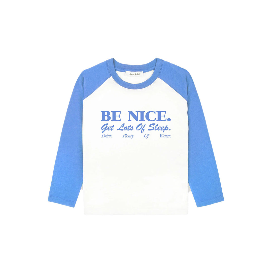 Sporty and Rich - Be Nice Kids Baseball Tee