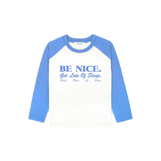 Sporty and Rich - Be Nice Kids Baseball Tee