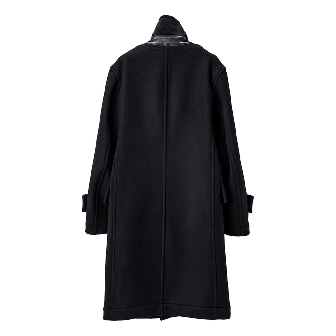 TAKAHIROMIYASHITATheSoloist. - right - left pencil silhouette double breasted peacoat.