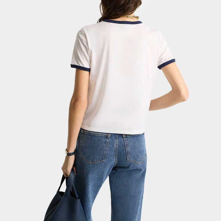 Sporty and Rich - California Emblem Ringer Tee