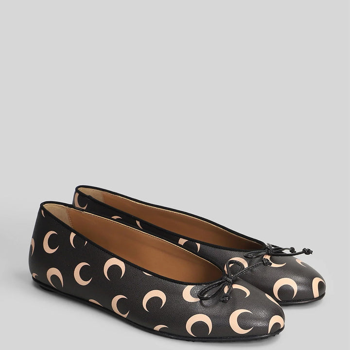 Moon Printed Ballet flats