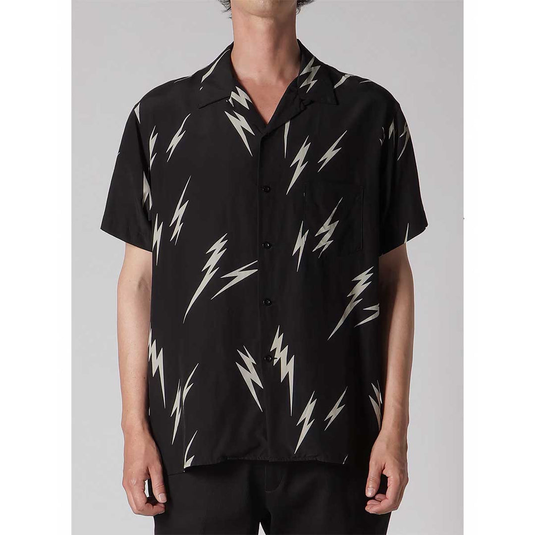Ys for men - 【Y's for men × MASSES】 THUNDER BLEACH DYED SHORT SLEEVE SHIRT